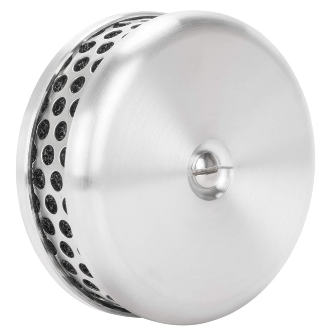 Flatty 4" Air Cleaner S&S Super E/G Carburetor - Brushed Aluminum