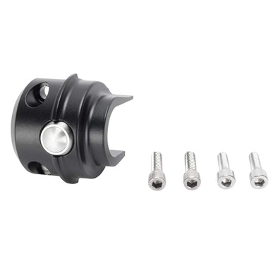 Micro Switch Housing - Brake Side - Single - Black - 1982-1995 Harley-Davidson