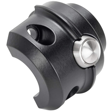 Micro Switch Housing - Brake Side - Single - Black - 1982-1995 Harley-Davidson