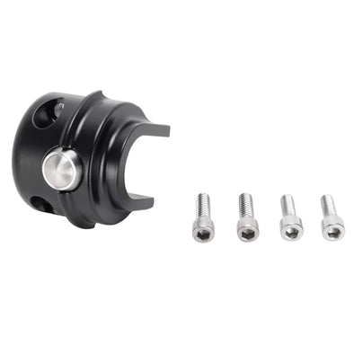 Micro Switch Housing - Brake Side - Single - Black - 1996-2013 Harley-Davidson