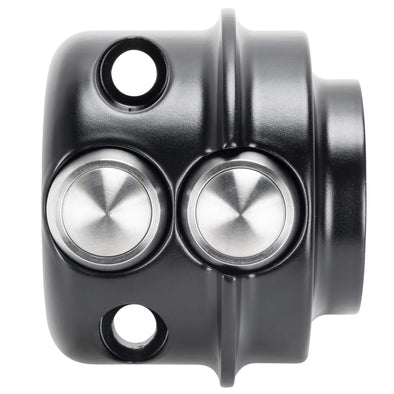 Micro Switch Housing - Brake Side - Double - Black - 1996-2013 Harley-Davidson