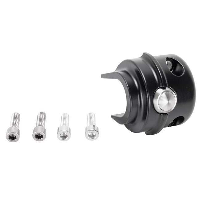 Micro Switch Housing - Clutch Side - Single - Black - 1996-2013 Harley-Davidson