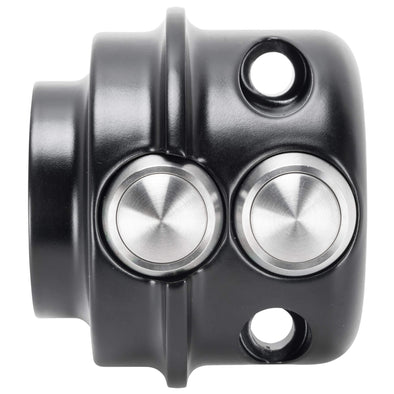 Micro Switch Housing - Clutch Side - Double - Black - 1996-2013 Harley-Davidson