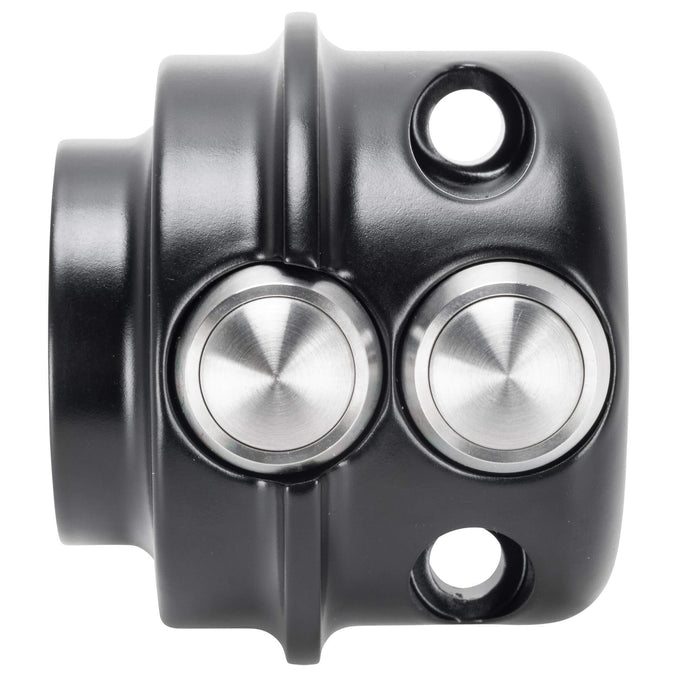 Micro Switch Housing - Clutch Side - Double - Black - 1996-2013 Harley-Davidson
