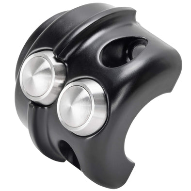 Micro Switch Housing - Clutch Side - Double - Black - 1996-2013 Harley-Davidson