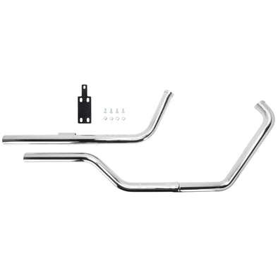 Upswept Shotgun Exhaust Pipe Set for Harley-Davidson Evolution Big Twin Engines