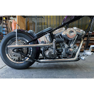 High Low Shotgun Exhaust Pipe Set for Harley-Davidson Evolution Big Twin Engines