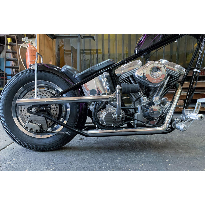 High Low Shotgun Exhaust Pipe Set for Harley-Davidson Evolution Big Twin Engines
