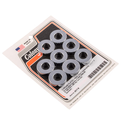 #2017-8 Head Bolt Washers 1984-Early 1985 Harley-Davidson Big Twin/XL - Chrome Plated