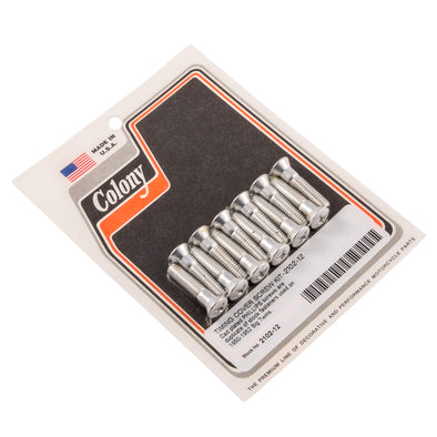 #2102-12 Timing Cover Phillips Screw Kit 1950-1952 Harley-Davidson Big Twin - CAD Plated