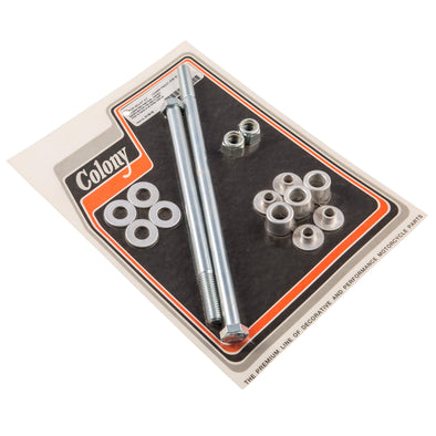 #2118-15 Lower Front Hex Head Motor Mount Kit 2000-Up Harley-Davidson Softail - Zinc Plated