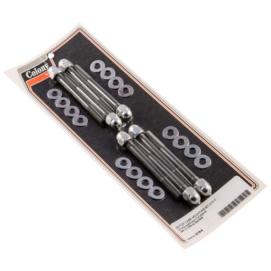 #2218-8 Motor Case Acorn Nut Mounting Kit 2004-Up Harley-Davidson Sportster - Chrome Plated