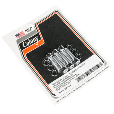 #2345-6-P Transmission Shifter Cover Smooth Allen 2006-Up Harley-Davidson Dyna - Chrome Plated