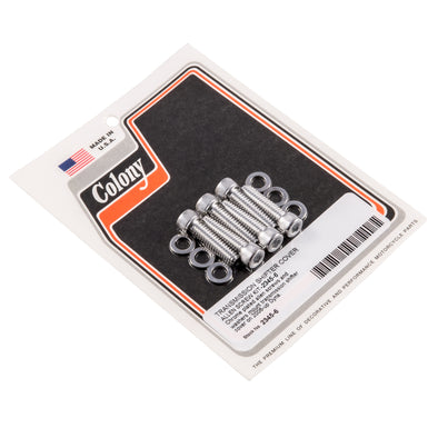 #2345-6 Transmission Shifter Cover Allen Screw Kit 2006-Up Harley-Davidson Dyna - Chrome Plated