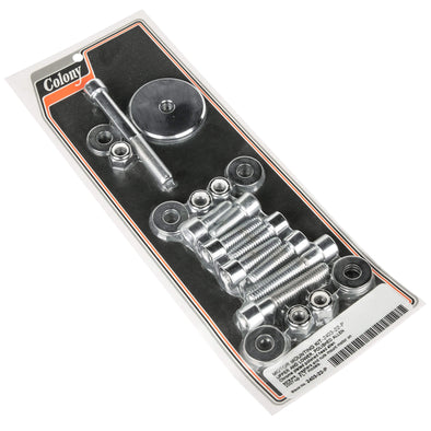 #2403-22-P Upper and Lower Motor Mounting Kit Smooth Allen 2007-2008 Harley-Davidson FLT - Chrome Plated