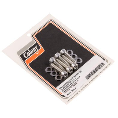 #2404-6 Transmission Shifter Cover Allen Screw Kit 2007-Up Harley-Davidson FLT - Chrome Plated