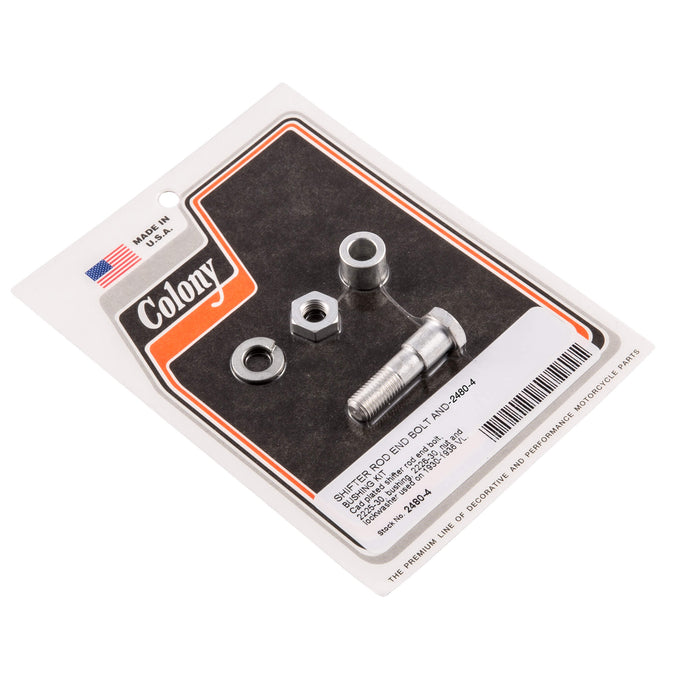 #2480-4 Shifter Rod End Bolt and Bushing Kit 1930-1936 Harley-Davidson VL - CAD Pated