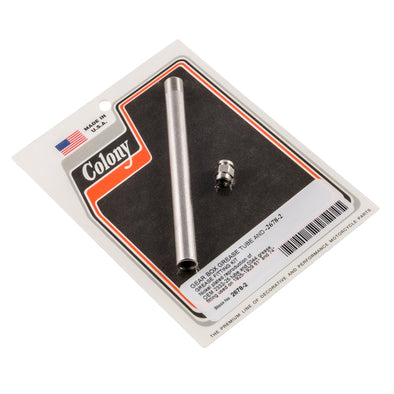 #2678-2 Gear Box Grease Tube and Fitting Kit 1926-1929 Harley-Davidson 61"/74" - Nickel Plated