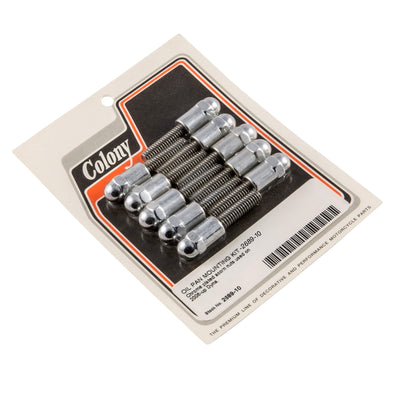 #2689-10 Oil Pan Mounting Kit Acrons 2006-Up Harley-Davidson Dyna - Chrome Plated