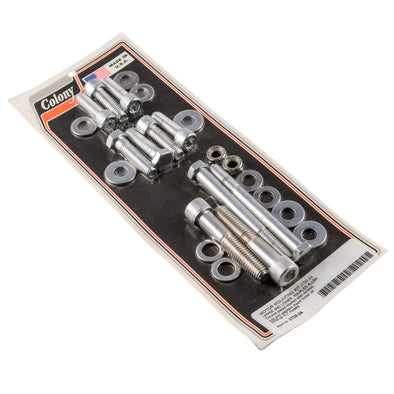 #2709-24 Motor Mounting Kit Upper and Lower Allen 2009-Up Harley-Davidson FLT - Chrome Plated