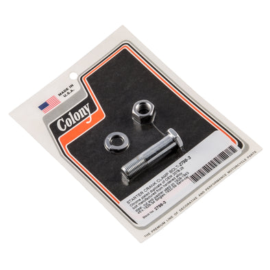 #2798-3 Starter Crank Clamp Bolt 1929-1943 Harley-Davidson 45 1926-34 Singles1932-59 Servi-car - Chrome Plated