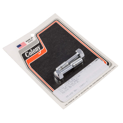 #2882-2 Rear Axle Adjusting Screw Kit Hex 2006-Up Harley-Davidson Dyna - Chrome Plated