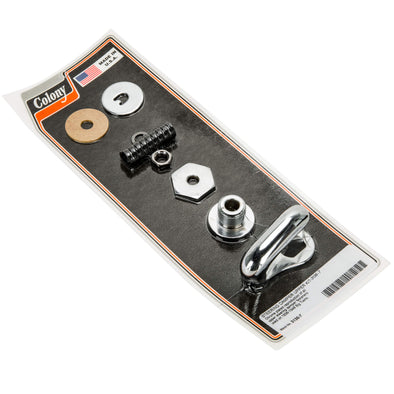 #3136-7 Steering Damper Upper Kit 1936-1948 Harley-Davidson Big Twins - Chrome Plated