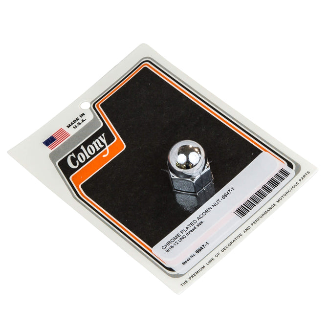 #6947-1 9/16-12 UNC Chrome Plated Acorn Nut