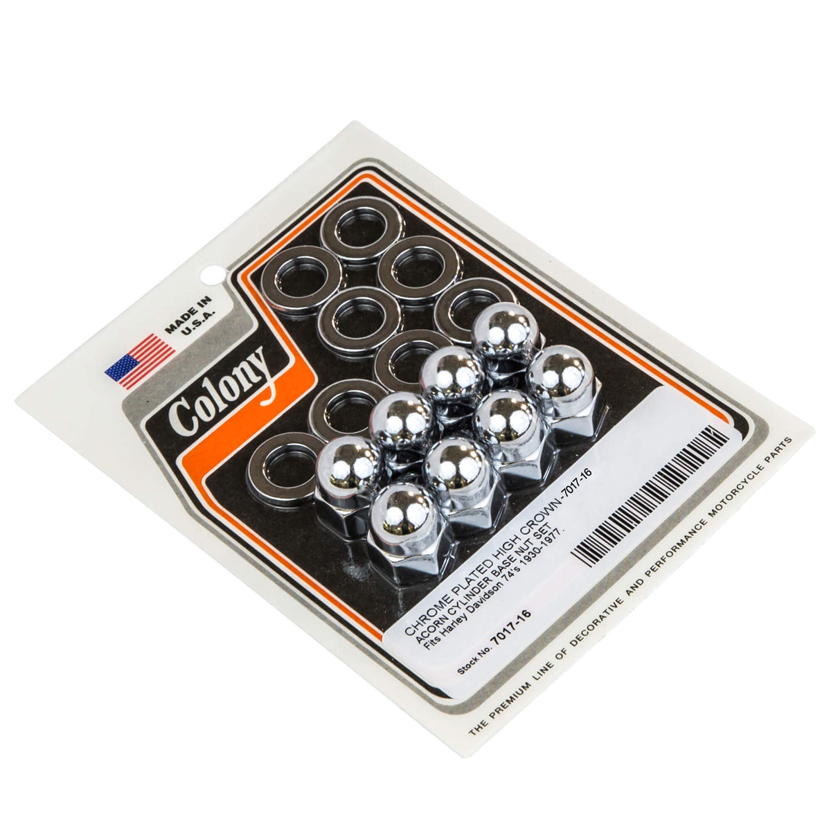 Colony Machine #7017-16 High Crown Acorn Cylinder Base Nut Set - 1930 ...