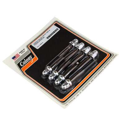 #7352-16 Heat Treated Acorn Head Bolt Kit Late 1973-1985 Harley-Davidson Sportster - Chrome Plated