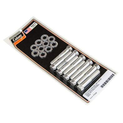 #7713-20 Head Bolt Set CAD Plated 1936-1939 Harley-Davidson Knucklehead - CAD Plated