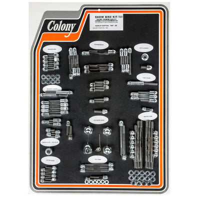 #7920 Complete Show Bike Kit Acorn Hardware Harley-Davidson 1987-1988 Softail - Chrome Plated