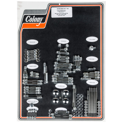 #7921 Complete Show Bike Kit Acorn Hardware Harley-Davidson 1989-1991 Softail 91 Dyna Glide - Chrome Plated