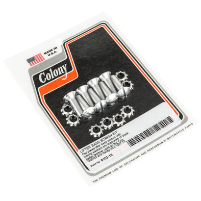 #8103-16 Lifter Base Screw Kit 1936-1953 Harley-Davidson Big Twin & 1937-1973 45's - CAD Plated