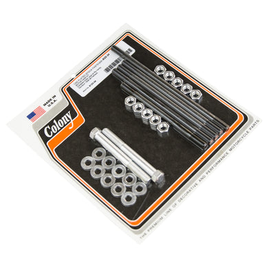 #8123-34 Motor Case Kit Stock 1936-1939 Harley-Davidson Flathead - CAD Plated