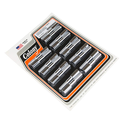 #8216-18 Head Bolt Kit 1940-1947 Harley-Davidson Alloy Flathead 74 & 80 - Chrome Plated