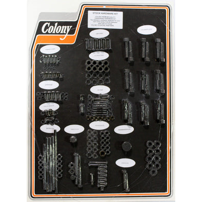 #8304 PARK Complete Stock Hardware Kit - 1937-1939 Harley-Davidson 74 & 80 Cast Iron Head - Parkerized