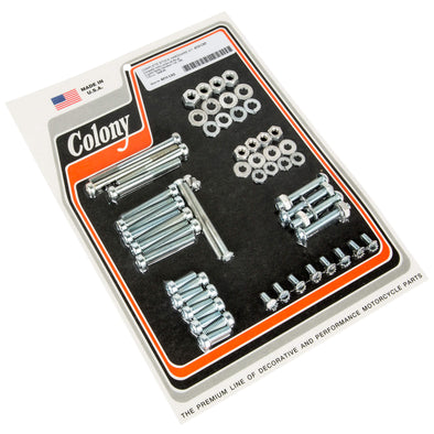 #8310 Complete Stock Hardware Kit 1948-1966 Harley-Davidson 2 cycle 125/165/175 cc - CAD Plated