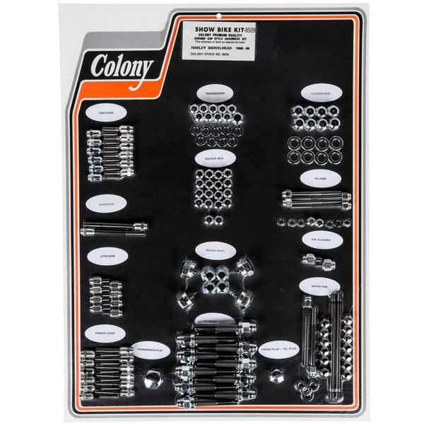 Colony Machine #8509 Complete Show Bike Kit Cap Style Hardware