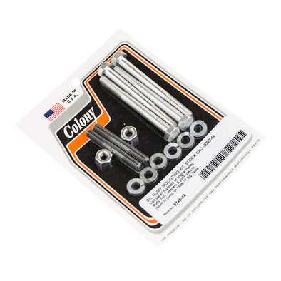 #8743-14 Oil Pump Mounting Kit 1967-1977 Harley-Davidson Big Twin - CAD Plated