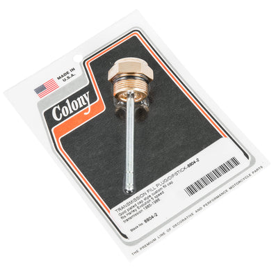 #8804-2 Transmission Fill Plug Dipstick 1985-1986 Harley-Davidson Evo 5 Speed - Gold Plated
