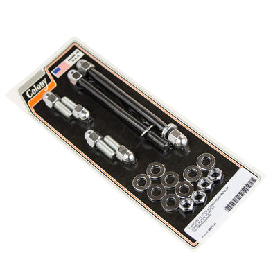 #8870-21 Lower Motor Mount Kit Acorn Head 1986-1992 Harley-Davidson Sportster - Chrome Plated