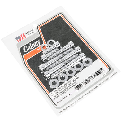 #8905-7 Transmission Shifter Cover Allen Head Screw Kit 1980-1986 Harley-Davidson Big Twin - Chrome Plated