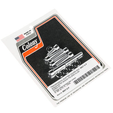 #8907-5-P Transmission Shifter Cover Speedo Sensor Kit Allen 1987-Up Harley-Davidson FX/FL/Softail - Chrome Plated