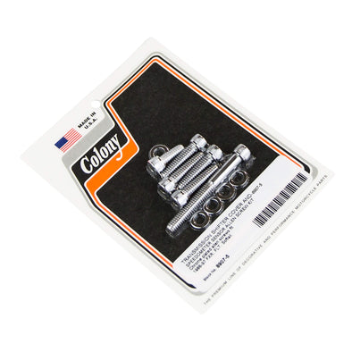 #8907-5 Transmission Shifter Cover Allen Head Screw Kit 1988-1997 Harley-Davidson FXR/FLT/Softail - Chrome Plated
