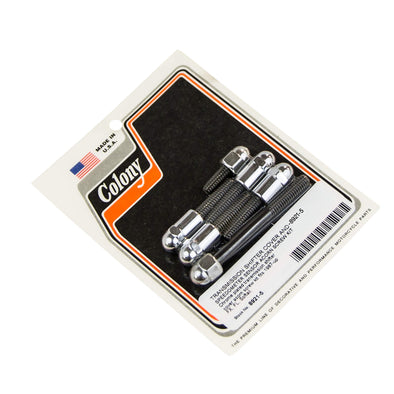 #8921-5 Transmission Shifter Cover Acorn Head Screw Kit 1987-Up Harley-Davidson Evo FX/FL/Softail - Chrome Plated