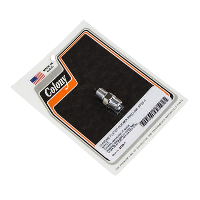 #9738-1 Rocker Feedline Nipple 1936-1941 Harley-Davidson OHV - Chrome Plated