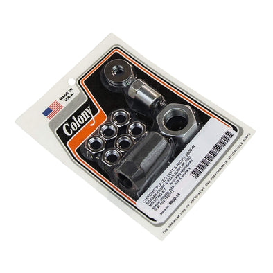 #9800-14 Front & Rear Support Rod Mounting Kit 1932-1973 Harley-Davidson 45's - Chrome Plated