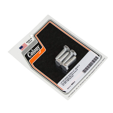 #9846-4 Lifter Base Screw Kit 1957-1985 Harley-Davidson Sportster - CAD Plated