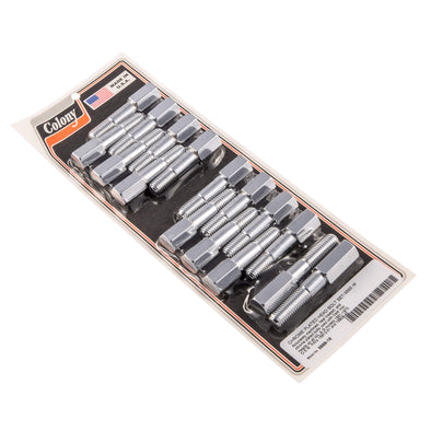 #9888-16 Head Bolt Kit 1951-1973 Harley-Davidson WL/G - Chrome Plated